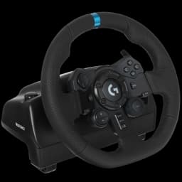 Игровой руль LOGITECH G923 R\W PS4, черный