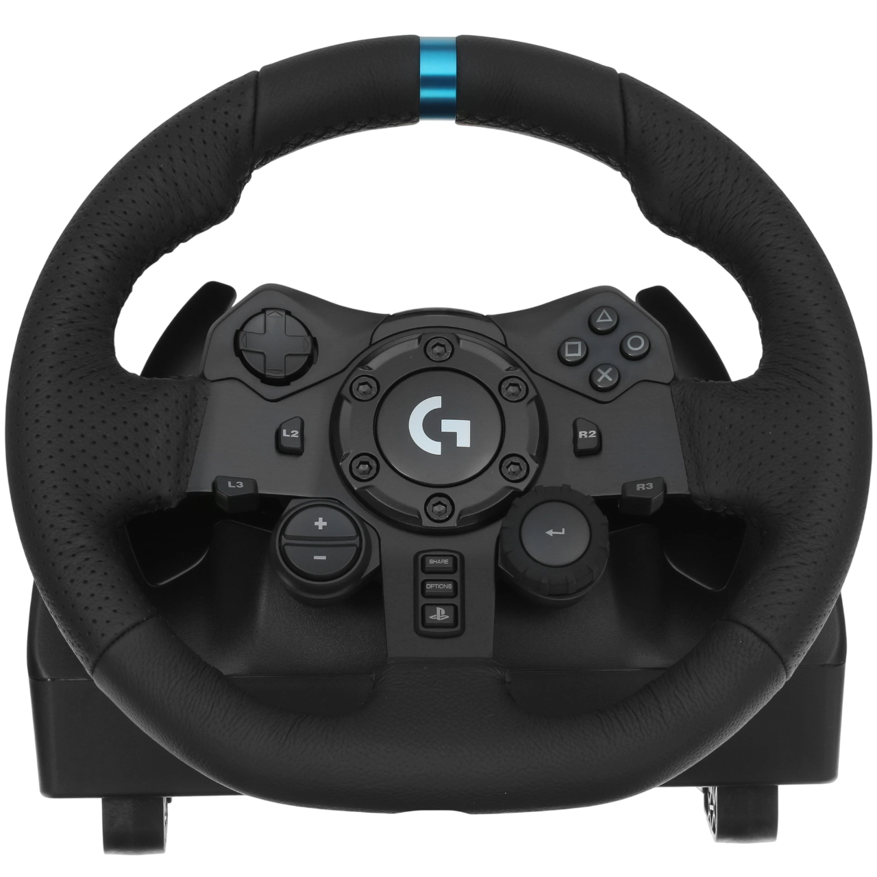 Image of Игровой руль LOGITECH G923 R\W PS4, черный