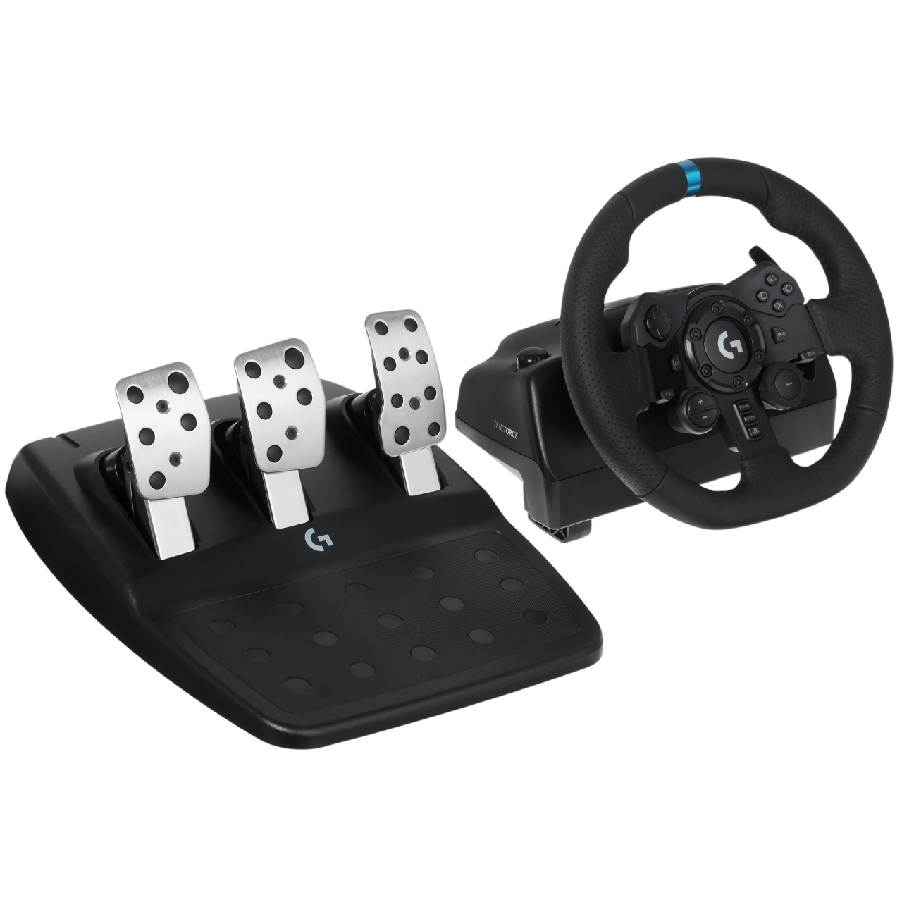 Image of Игровой руль LOGITECH G923 R\W PS4, черный