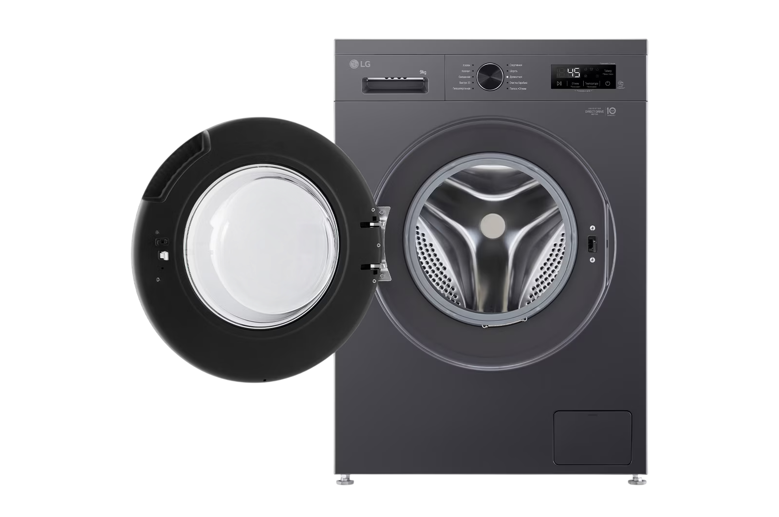 Image of Стиральная машина LG F2Y1VS5J 9 кг, черный